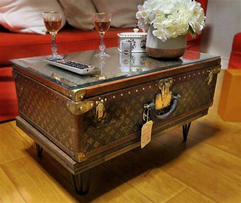 louis vuitton trunk coffee table